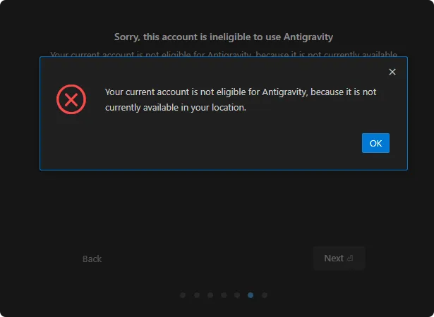 账户地区不支持